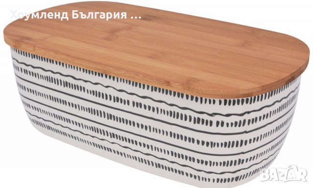 Кутия за хляб от бамбук с капак тип дъска - размери 36.5 x 20.5 x 12.5, снимка 5 - Кутии за съхранение - 29412904