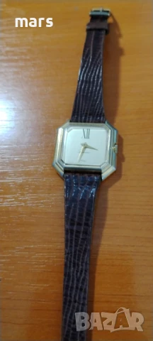 LUCERNE, SWITZERLAND, VINTAGE, LADIES WRISTWATCH, HAND WINDING, GOLD PLATED, LEATHER STRAP, 1980S., снимка 5 - Дамски - 51192918