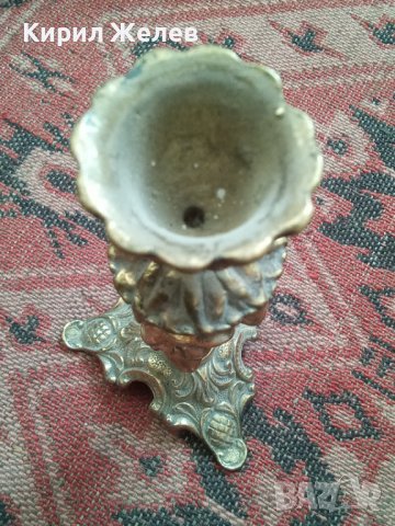 Свещник стар бронзов фигура 31612, снимка 11 - Декорация за дома - 37952257