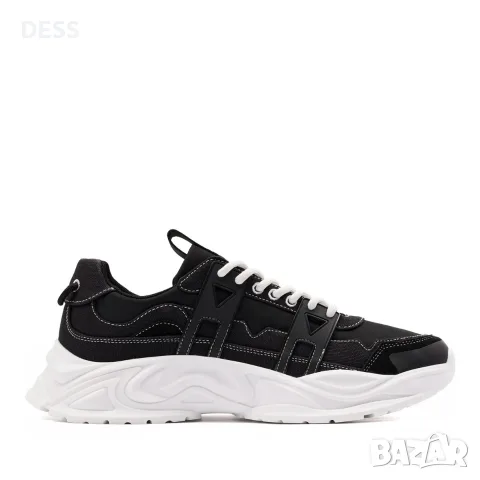 Оригинални мъжки маратонки GUESS Bellu - BLACK/WHITE , снимка 2 - Маратонки - 56040612