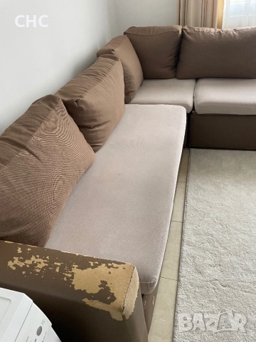 Ъглов разтегателен диван с размери 270/230 см. Холова гарнитура., снимка 12 - Дивани и мека мебел - 52352004