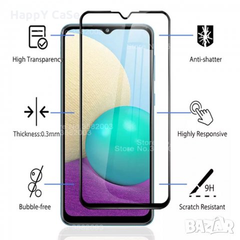 5D ЦЯЛО ЛЕПИЛО Стъклен протектор за Samsung Galaxy A52s A52 A72 A42 A32 A22 A12 A03s A02s 4G 5G, снимка 7 - Фолия, протектори - 32042140