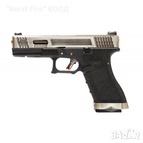 Airsoft пистолет WE GLOCK 17 T7 SILVER, снимка 4 - Въздушно оръжие - 42514866