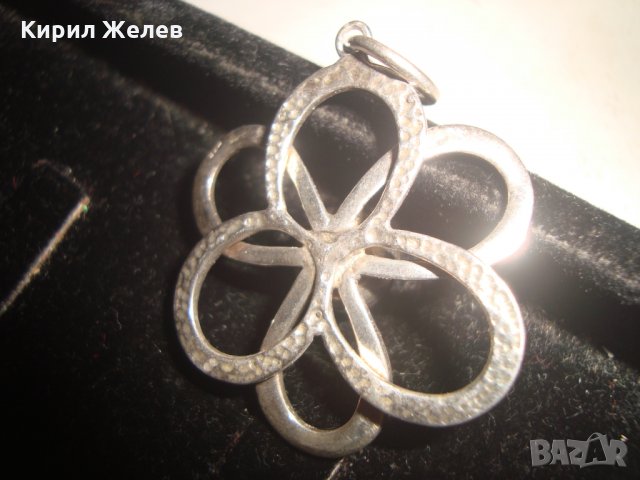 СРЕБЪРНО ЦВЕТЕ КРАСИВ МЕДАЛЬОН 19445, снимка 7 - Колиета, медальони, синджири - 31594587