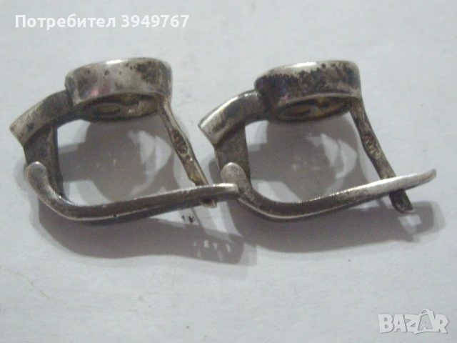 Стари сребърни обици., снимка 2 - Обеци - 51333833