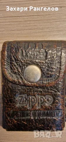 🔥 Винтидж кожен калъф Zippo с релефно лого, снимка 2 - Арт сувенири - 56226222