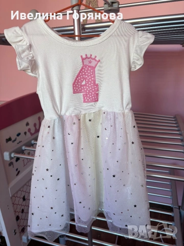 Детска рокличка за 4ти рожден ден размер 100см., снимка 6 - Детски рокли и поли - 54307954