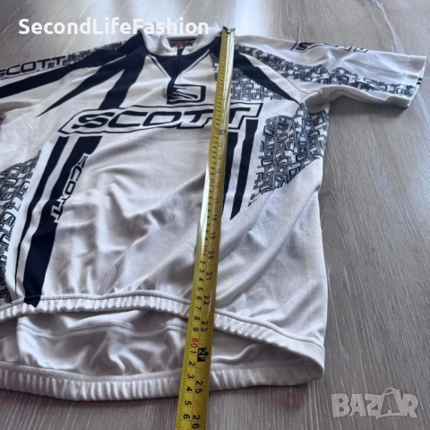 Колоездачна тениска Scott бяла размер M, блуза, снимка 4 - Спортна екипировка - 52283129