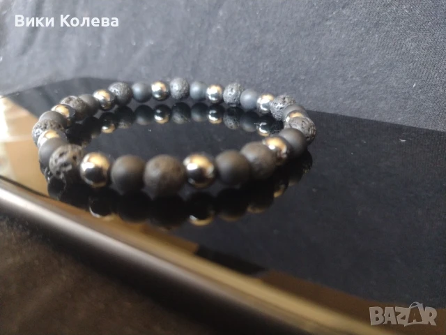  еластична гривна с естествени камъни, снимка 5 - Гривни - 50643233