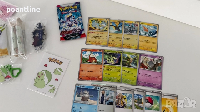Карти Pokémon Nintendo ключодържатели несесер и други от Корея