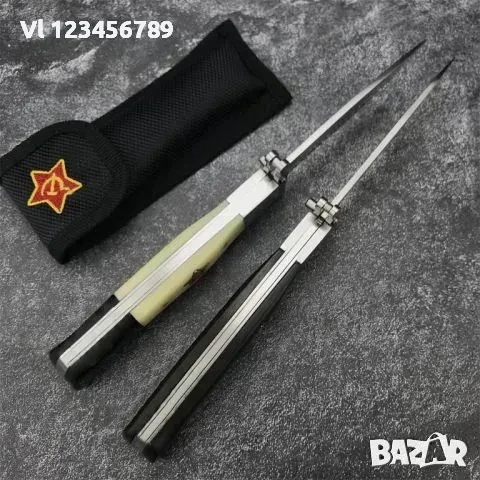 Руска финка НКВД -96х220 /2 цвята на чирени, снимка 4 - Ножове - 50741513