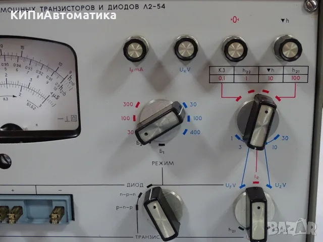 стенд за проверка на маломощни транзистори и диоди USSR Л2-54, снимка 5 - Резервни части за машини - 49727483