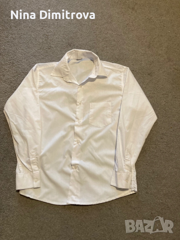 Изчистена бяла риза, снимка 1 - Ризи - 44600688