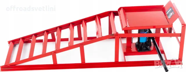 Професионален Комплект от 2 рампи за кола по 5 тона с крик Mar-Pol, снимка 4 - Други инструменти - 49379782