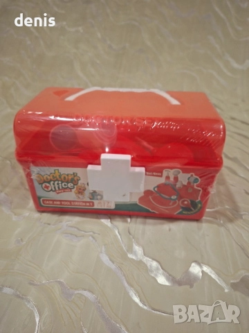 Детски комплект за игра с куфар с лекар - червен, снимка 2 - Образователни игри - 52868632