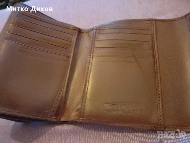 Gino Ferrari Марков портфейл естествена кожа 125х 95 мм, снимка 5 - Портфейли, портмонета - 54043680