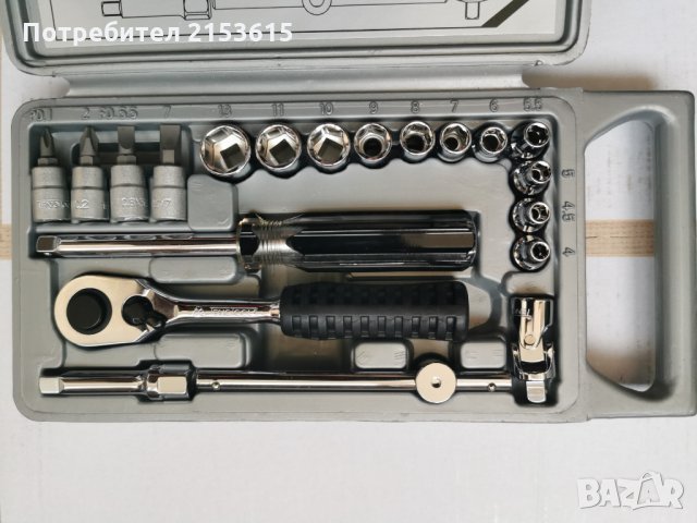 teng tools тенг 20 части малка гидория 1/4 хром ванадий вложки/камъни комплет в кутия, снимка 4 - Други инструменти - 35210142