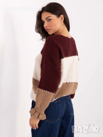 Дамски овърсайз пуловер/жилетка с копчета, 4цвята , снимка 16 - Блузи с дълъг ръкав и пуловери - 51938530