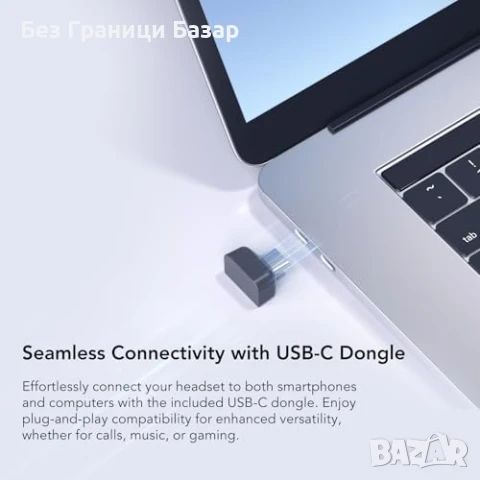 Нови Open Ear Bluetooth 5.3 Слушалки + USB Донгъл, 45 часа Батерия, снимка 6 - Bluetooth слушалки - 51147181