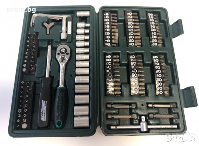 гедоре, комплект вложки, битове с тресчотка 130 ч, Mannesmann, Германия, снимка 3 - Гедорета - 30446721