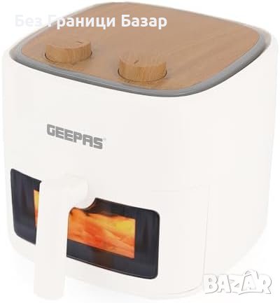 Нов Geepas 4.5L Въздушен Фритюрник - Здравословно Пържене, Стилен Дизайн
