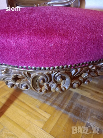 Кресла и масичка "Луи 16-ти" с ръчно бродирани вилерови гоблени - масив, снимка 4 - Дивани и мека мебел - 52354511