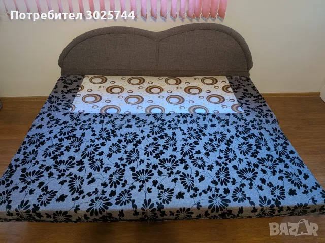 Двуместен прав диван с функция сън - 187 х 84 х 75 см, снимка 4 - Дивани и мека мебел - 56004687
