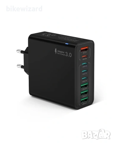 40W USB-C Зарядно със 8 изхода НОВО