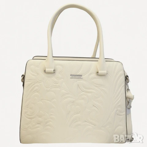 Елегантна дамска чанта с бродирани детайли и много отделения, снимка 2 - Чанти - 50653761