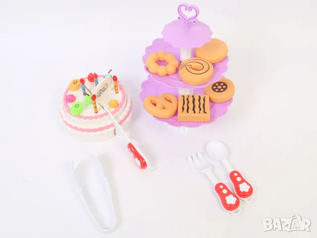 Комплект Торта със свещи и сладки за рожден ден, снимка 2 - Образователни игри - 48952103