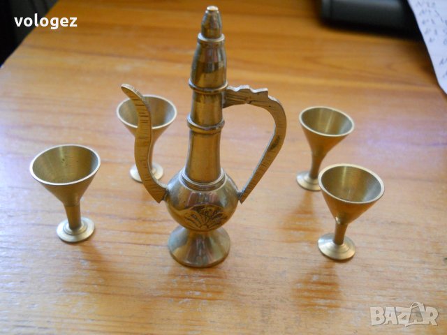 Бронзов арабски кухненски комплект - (миниатюра), снимка 7 - Антикварни и старинни предмети - 31548523