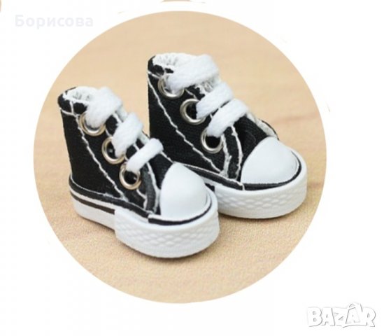 Обувки, кецове 3.5см за кукла, играчка, аксесоари за амигуруми, снимка 9 - Други - 34407002