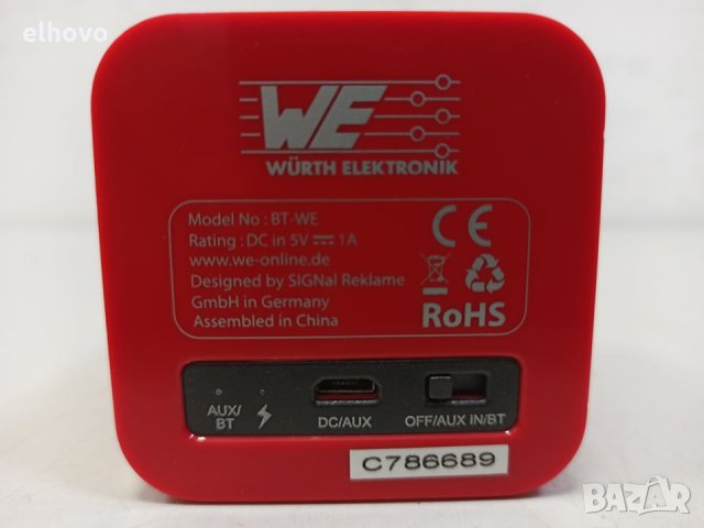 Bluetooth колонка WURTH ELEKTRONIK BT-WE, снимка 4 - Тонколони - 31137519