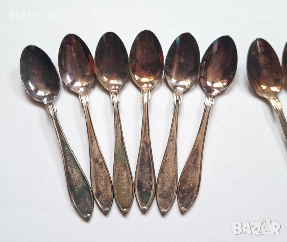 Nilsjohan – Шведски посребрени лъжички за кафе сервиз – 12 броя, снимка 5 - Други ценни предмети - 54092005