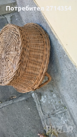 Ретро плетен панер, снимка 2 - Антикварни и старинни предмети - 51664263