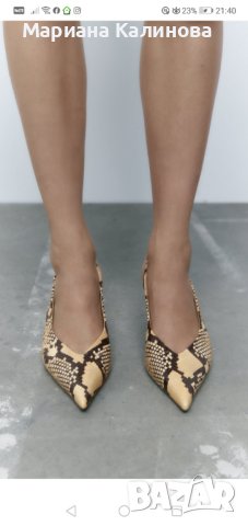 Обувки Zara естествена кожа, снимка 12 - Дамски обувки на ток - 40490825