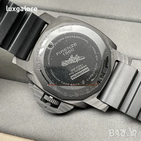 Мъжки часовник Panerai Submersible Carbotech 42 с автоматичен швейцарски механизъм, снимка 9 - Мъжки - 50345086