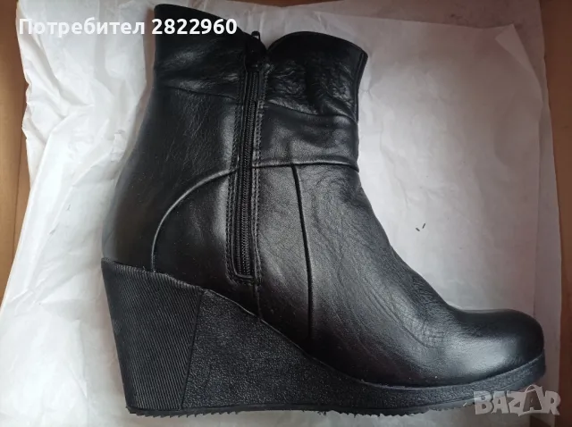 N37 естествена кожа нови боуи, снимка 3 - Дамски боти - 48065641