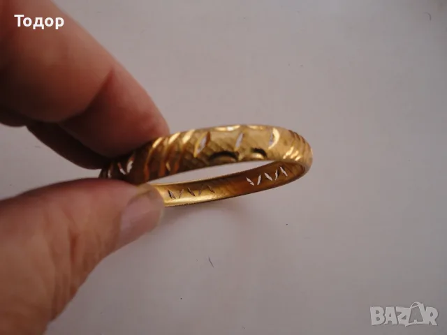 Позлатена гривна 6, снимка 4 - Гривни - 56230779
