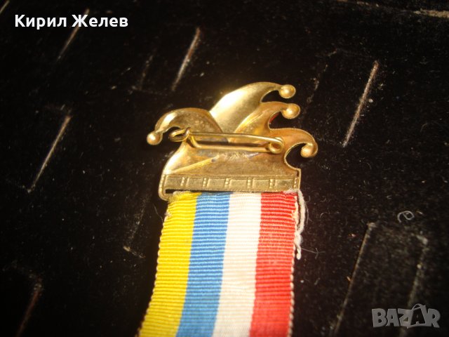 СТАР ШВЕЙЦАРСКИ РЯДЪК ПОЗЛАТЕН МЕДАЛ с ЛЕНТА и НОСАЧ ЕМАЙЛИРАН 25051, снимка 6 - Антикварни и старинни предмети - 34510648