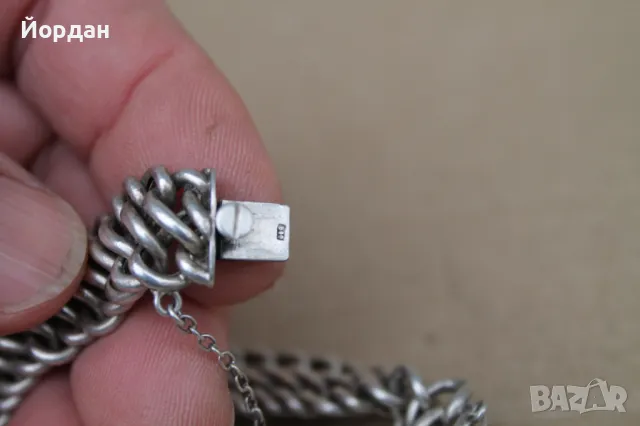 Дамска сребърна гривна, снимка 6 - Гривни - 47990339