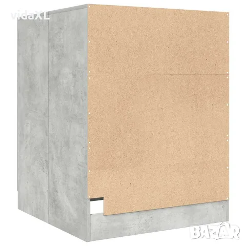 vidaXL Шкаф за пералня, бетонно сив, 70,5x71,5x91,5 см, снимка 6 - Шкафове - 56148215