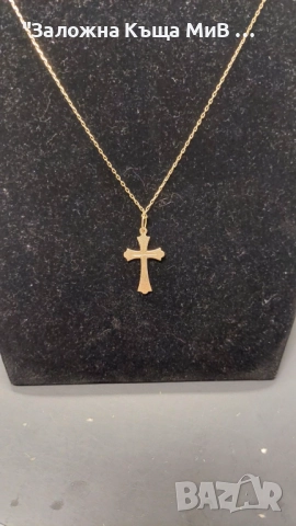Златно Колие с Кръстче 4.83гр, снимка 2 - Колиета, медальони, синджири - 52146021