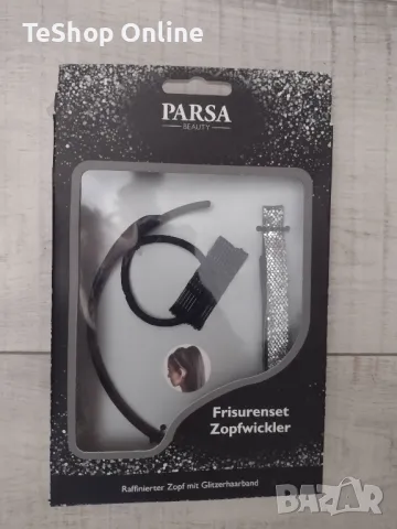 Комплект лента за коса+фиби+ластик Parsa налични 11 опаковки