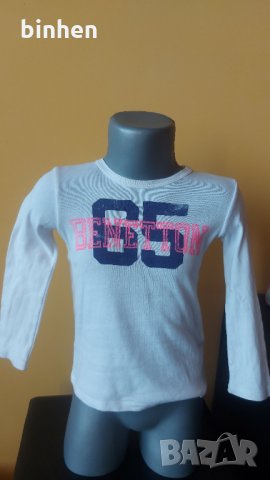 Памучна блузка Benetton 3-4 г
