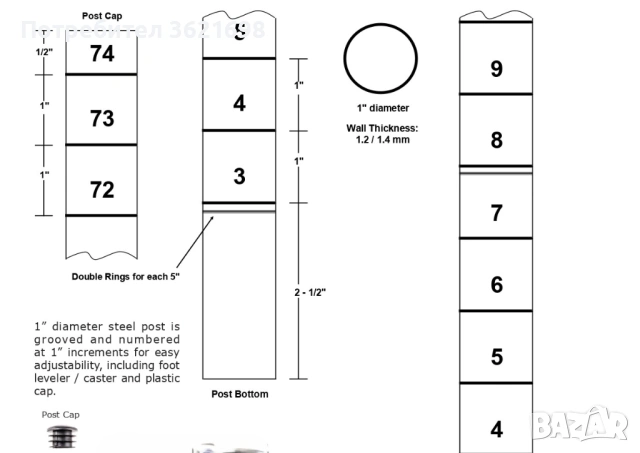Метални стелажи от неръждаема стомана 304, снимка 6 - Стелажи и щандове - 54111638