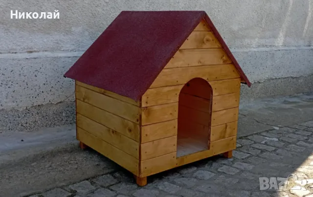 Дървена къща за кучета , средни и големи породи кучета , къща куче от дърво, кучешка къща, снимка 2 - За кучета - 49349494
