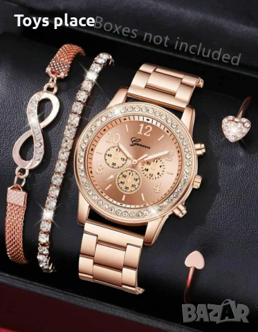 Комплект часовник с бижута - подходящи за подарък , снимка 4 - Дамски - 50727292