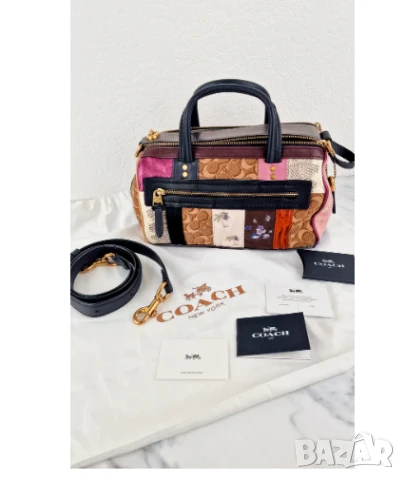 луксозна Чанта Coach 1941 Shuffle Multi Stripe Jacquard Semper в лимитирана серия , снимка 9 - Чанти - 50606688