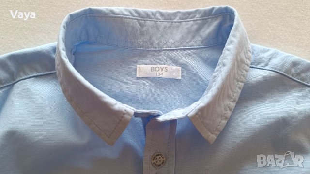 Детска светлосиня риза, р-р 134, снимка 5 - Детски ризи - 50699646